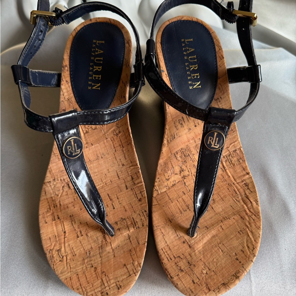 Lauren Ralph Lauren Navy Sandals